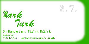 mark turk business card